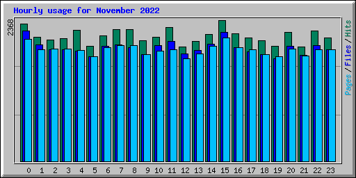 Hourly usage for November 2022
