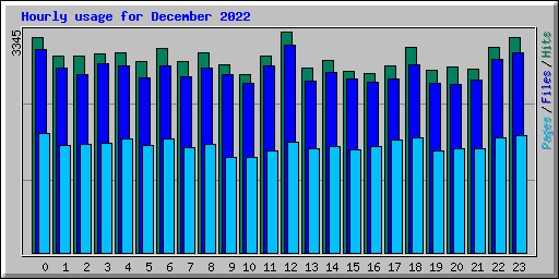 Hourly usage for December 2022