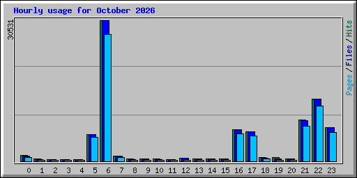 Hourly usage for October 2026
